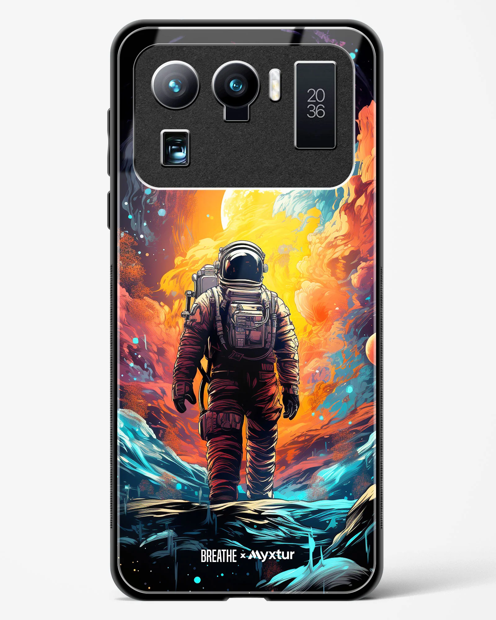 Technicolor Space Adventure [BREATHE] Glass Case Phone Cover (Xiaomi) - Image 9