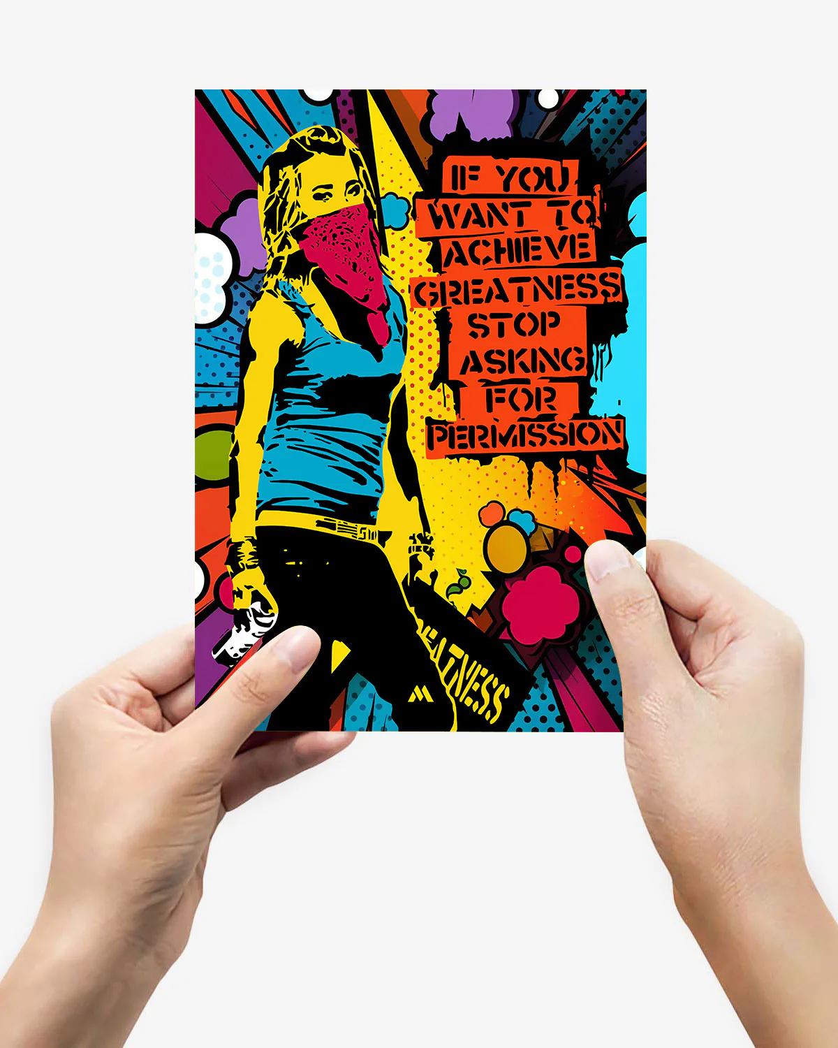 Stop Asking Permission Metal-Poster - Image 13