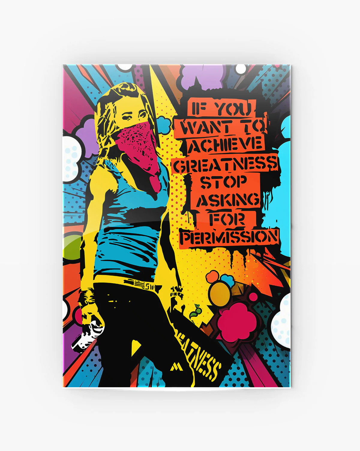 Stop Asking Permission Metal-Poster - Image 6