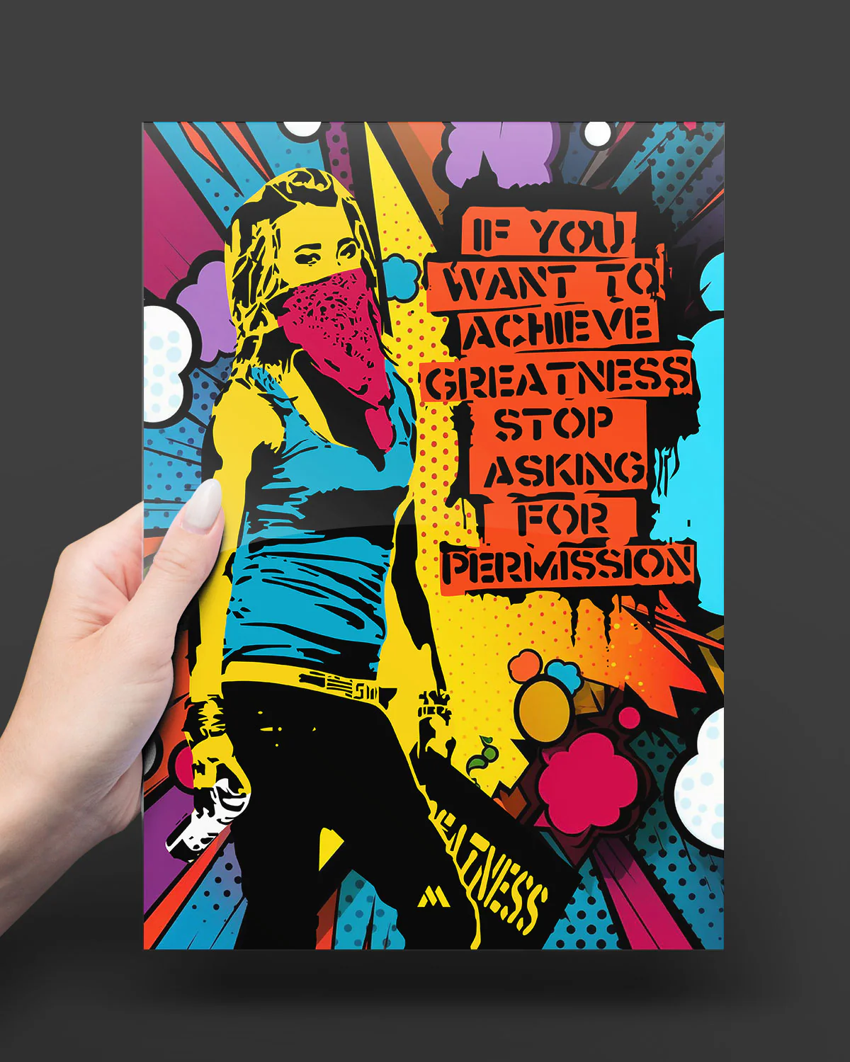 Stop Asking Permission Metal-Poster - Image 8