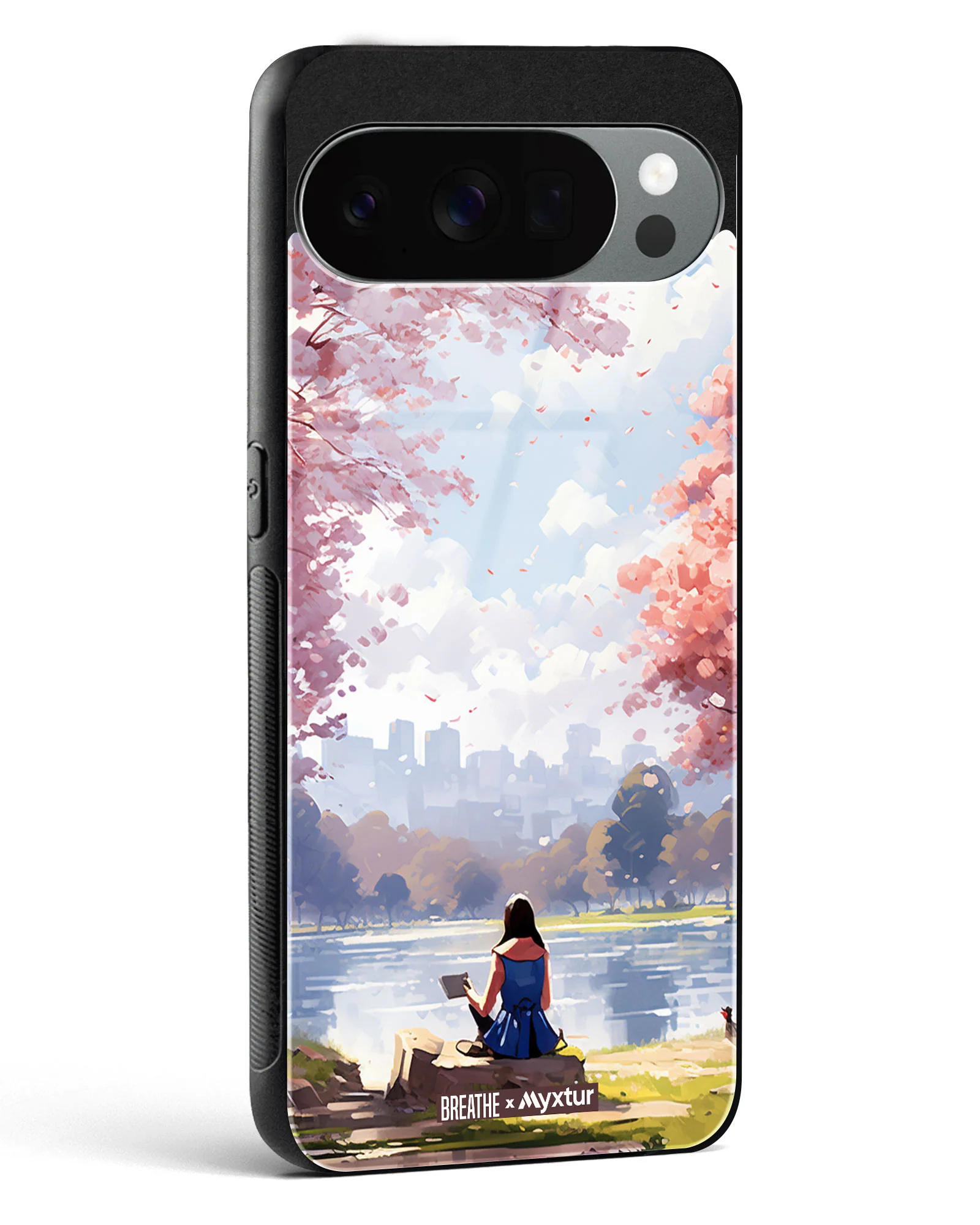 Tranquil Tales by the Stream [BREATHE] Glass Case Phone Cover (Google) - Image 4