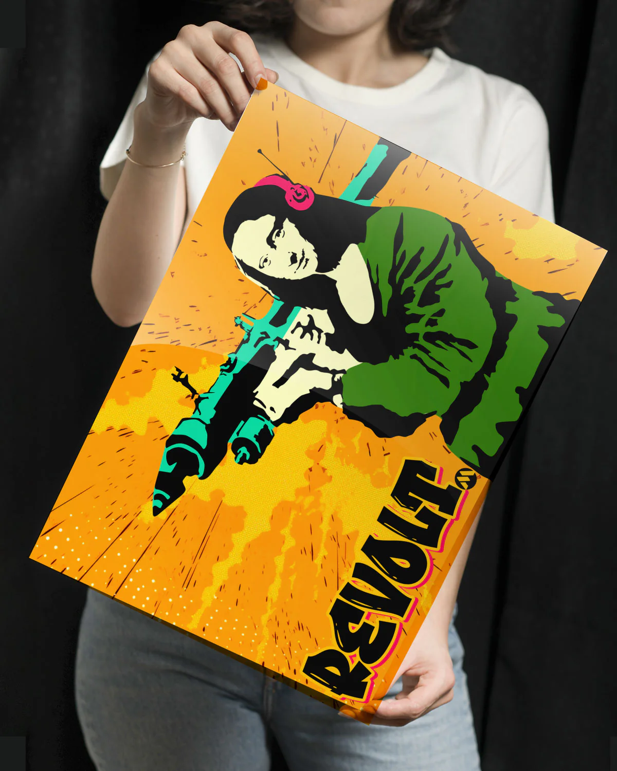 When Mona Lisa Revolts Metal-Poster - Image 3