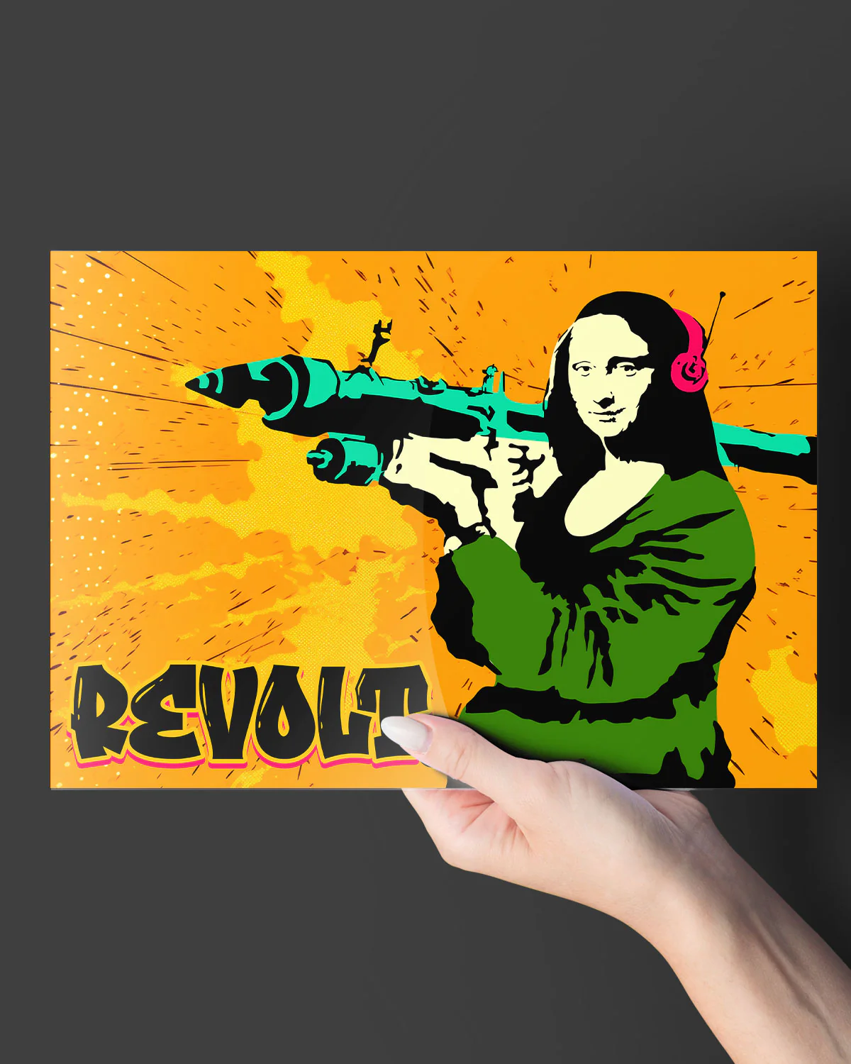 When Mona Lisa Revolts Metal-Poster - Image 8